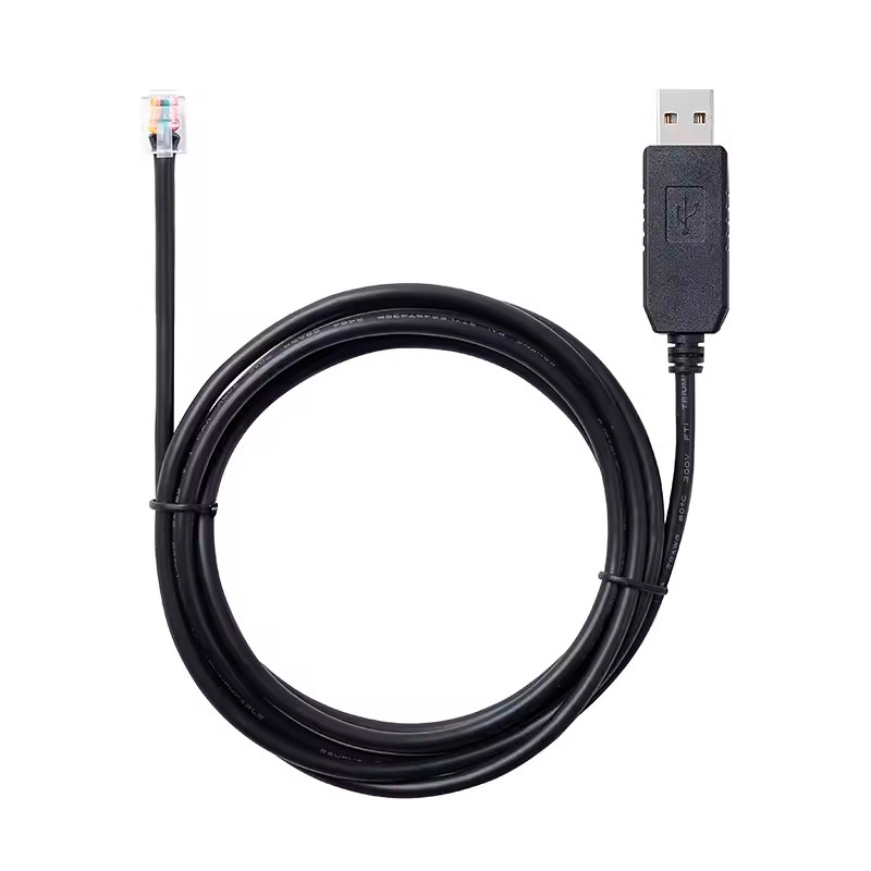 Кабель зв'язку Dyness A48100 B48100 B3 B51100 для консолі з літієвою батареєю PL2303 USB-RJ12 (6P6C), Black