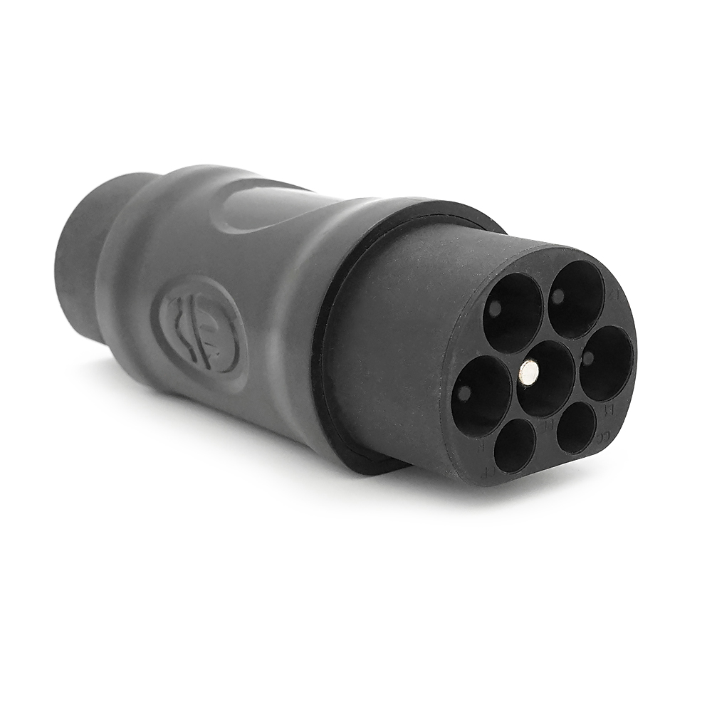 Адаптер перехідник для заряджання електромобіля Type2-GBT, 7Pin,380V, IP55, Black
