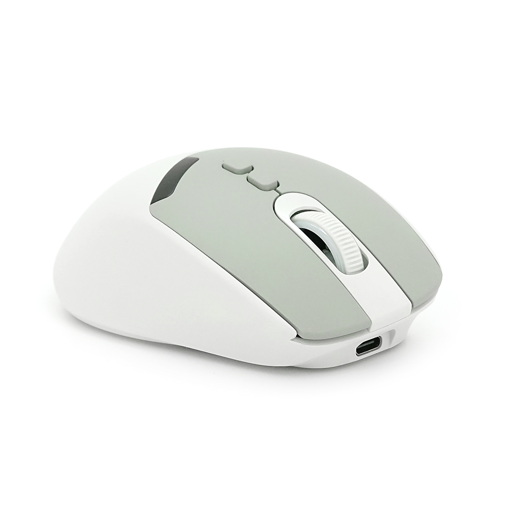 Миша бездротова JEDEL WD155, 1000/1600/2000DPI, 2.4 GHz+Bluetooth 5.0, 3.7V 500mAh, Type-C заряджання. 109x71x42 мм. 80 г. Green, Box