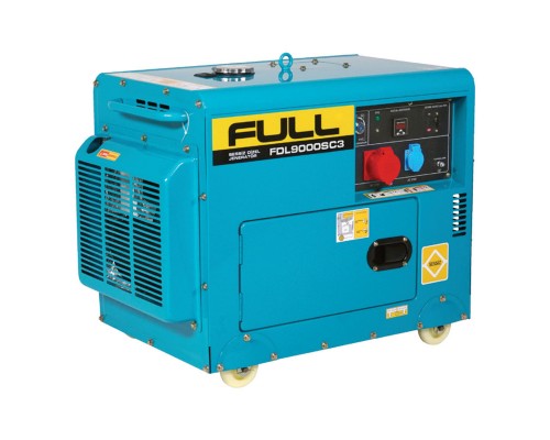 Генератор дизельний FULL FDL9000SC3, трехфазный 220V, 50Hz, 8,5KVA