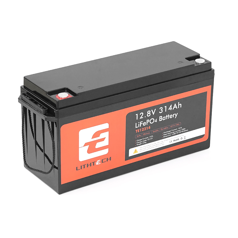 Літієвий акумулятор LITHTECH TE12314BH / 12.8 В / 314 А⋅год / LiFePO4
