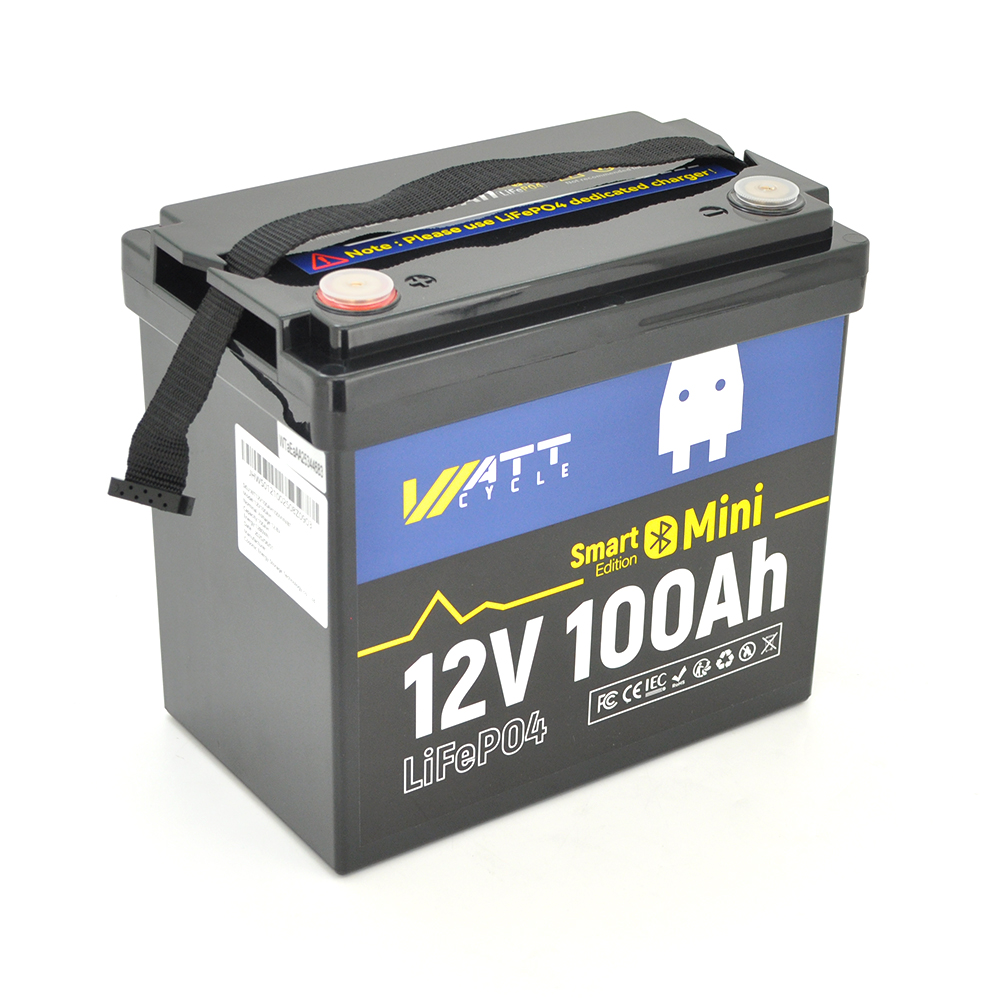 Літієвий акумулятор WattCycle WT12V100AH100MINIBT / 12 В / 100 А⋅год / LiFePO4