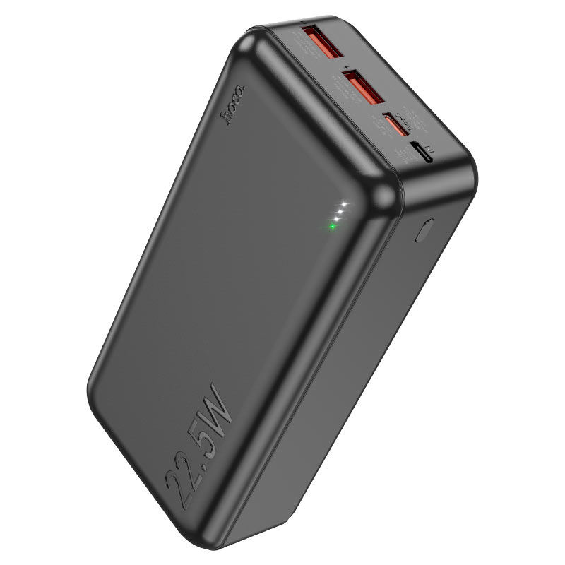 Power Bank HOCO J101B 30000mAh, USB+Type-C, 2A, Black, 0.660kg, Box