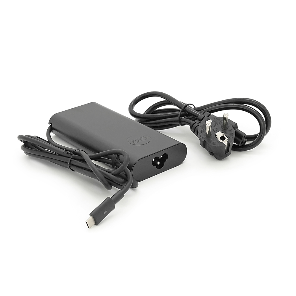 Блок живлення MERLION для ноутбука DELL 130W штекер Type-C, довжина 0,9м + кабель живлення