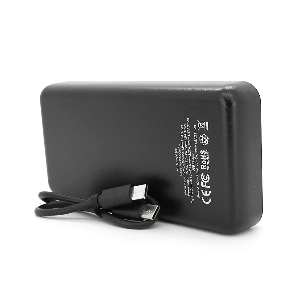 Power Bank WOYAX WY-20F 20000mAh, 22.5W, Black, 0.460kg, Box — Фото 3