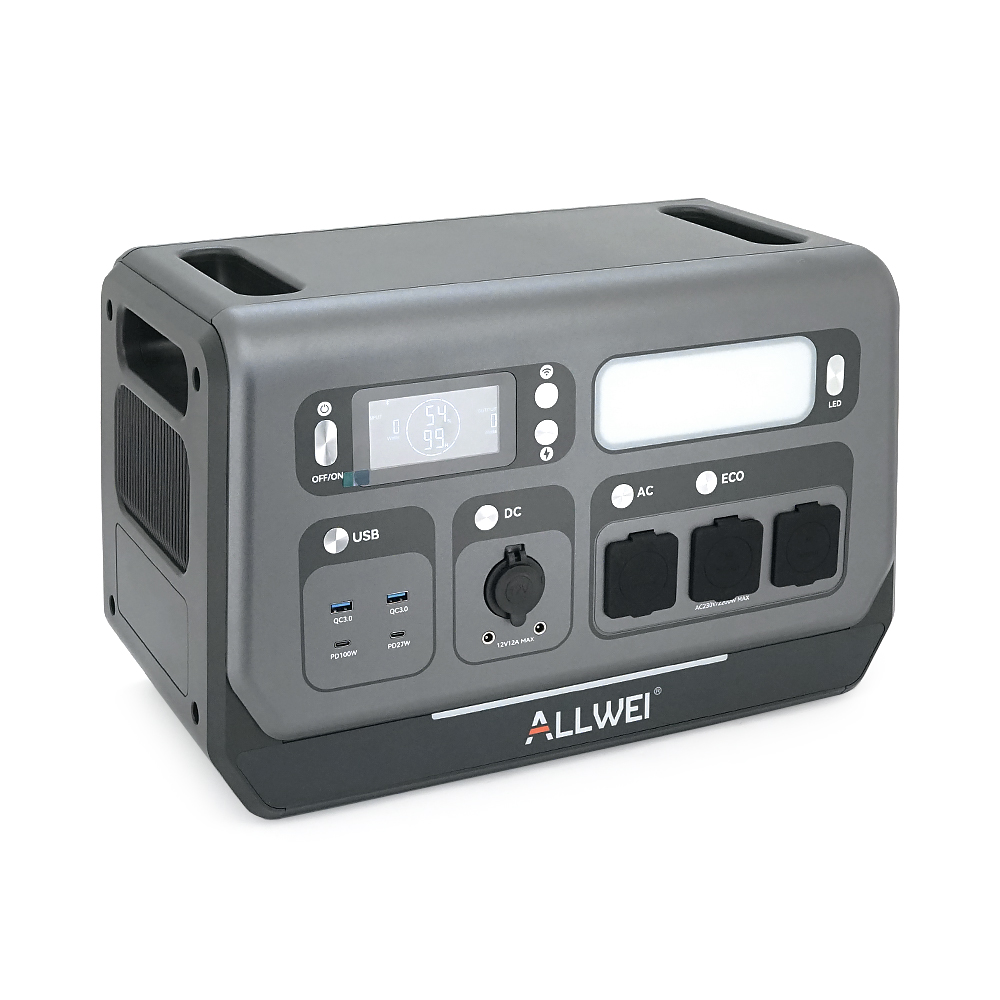 Зарядна станція ALLWEI SGR-PPS2400-2PRO / 2400 Вт / 2048 Вт⋅год / LiFePO4