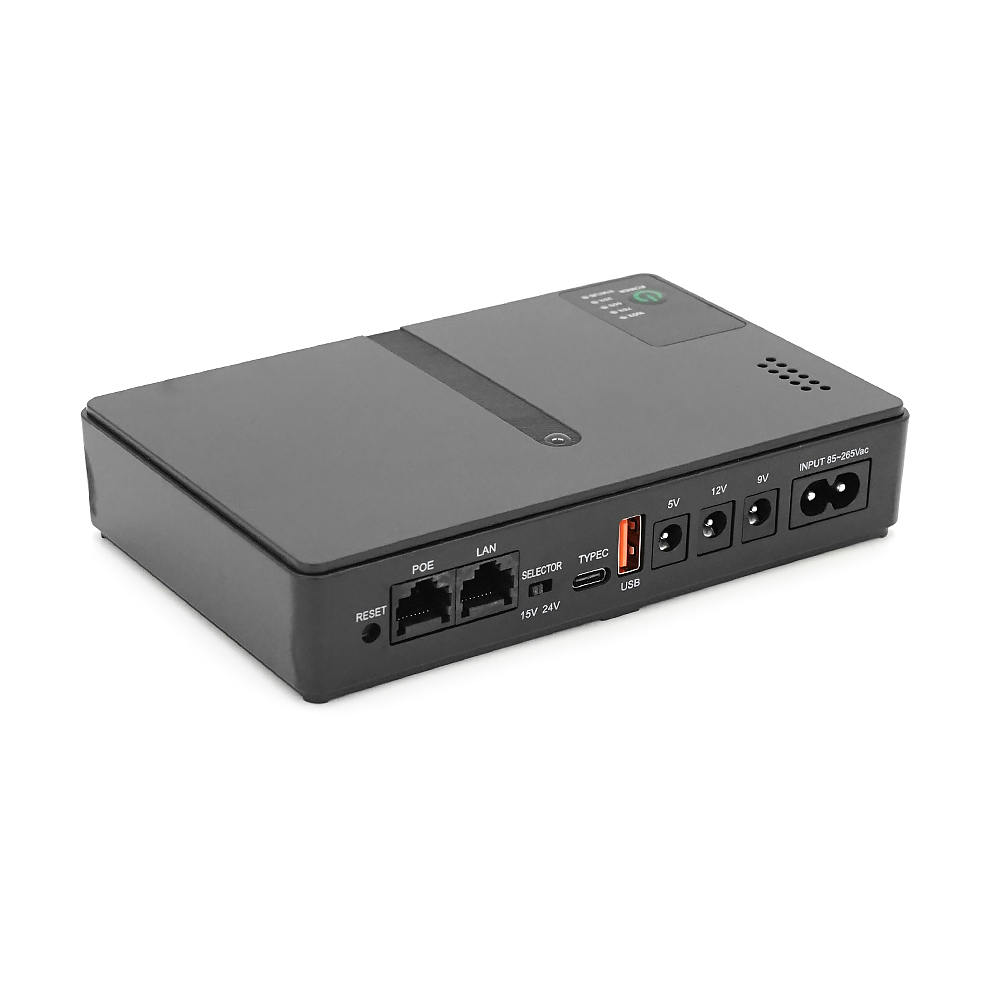 ДБЖ UPS-18W DC1018P YT45949 для роутерів / комутаторів / PON / POE-430, 5 / / 9 / 12V, 1A, 11600MAh(знімні 4*2900MAh), Black, BOX