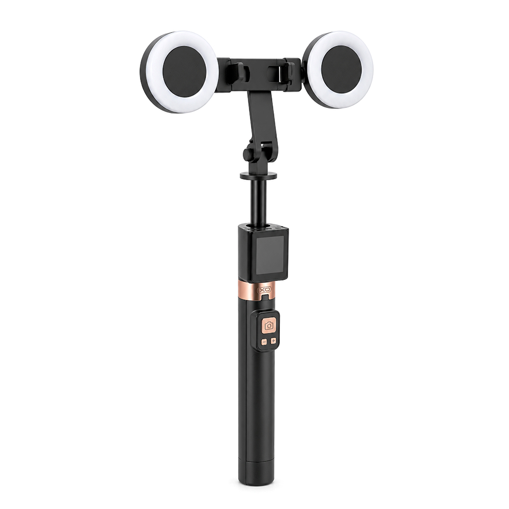 Штатив для Selfie, XO SS23 Smart Screen Projection Bluetooth Selfie Stick / Camera Aid (with 2 Fill Lights)