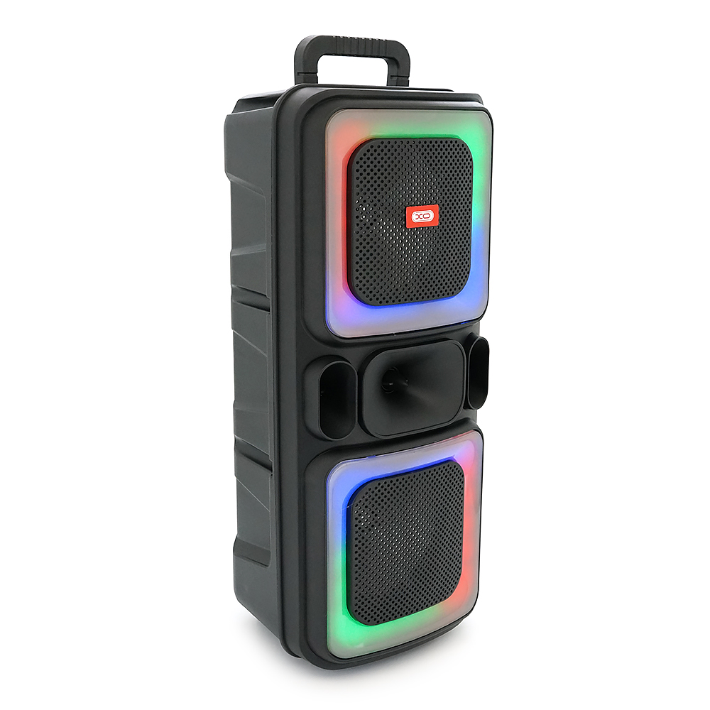 Колонка-караоке XO F55 Boat Boat 8" Dual Speaker RGB Bluetooth Speaker 20W, BT5.0, USB/TF, 4-10h чорний, 249×214×598 мм, 6.35 кг