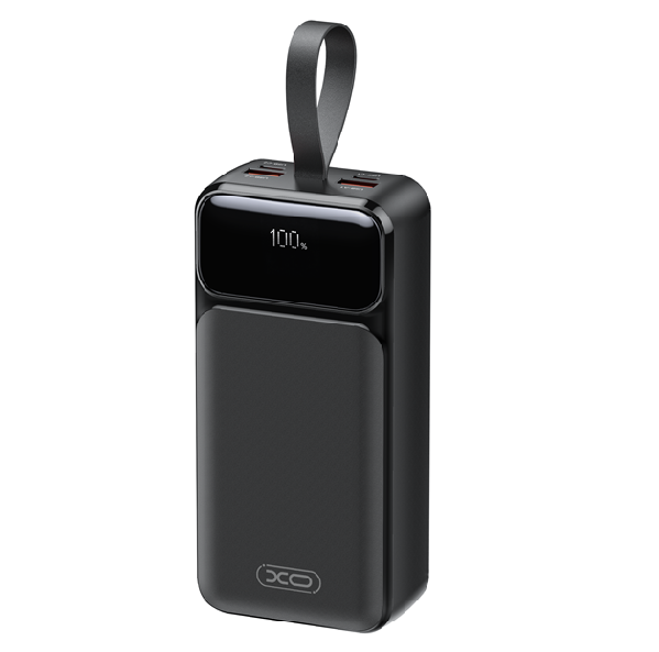 PowerBank XO-PR298 30000mAh Digital Fast Charger, Input:5V-20V / 2-3A / 60.0W(Max)(Type-C),Output: 5V-20V / 2-4,5А(65.0W), 2-USB-С,2- QC22.5W, plastic,Black