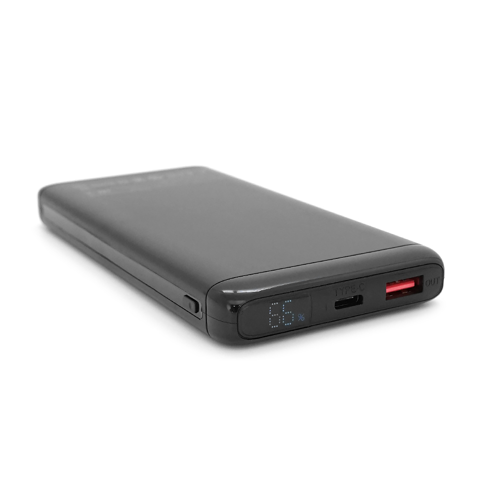 PowerBank XO-PB308 10000mAh Digital Fast Charge, Input:5V-12V/1,5-2,5A/18W(Max)(Type-C),Output: 5V-12V/1,65-5А(22,5W), USB-С, QC22.5W, plastic,Black — Фото 2