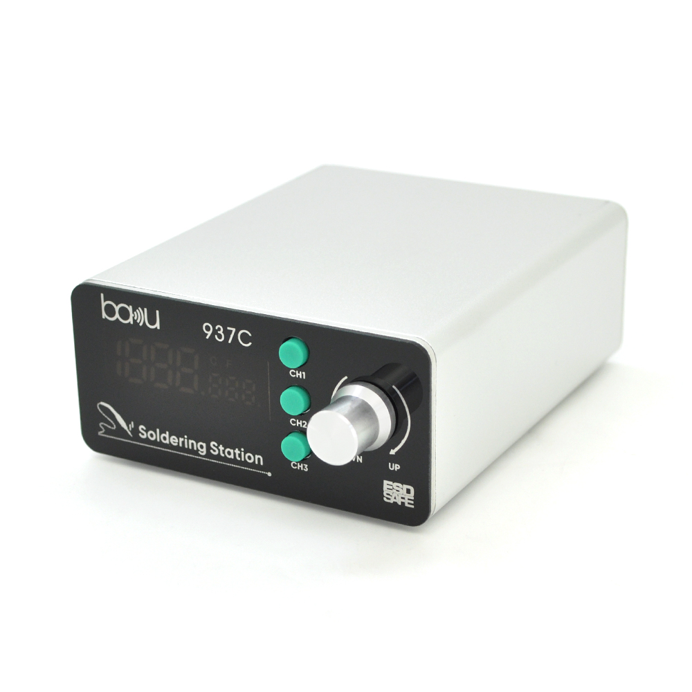 Паяльна станція BAKU BA-937C з цифровою індикацією, 120W, 200C - 500C, 3 канали пам'яті