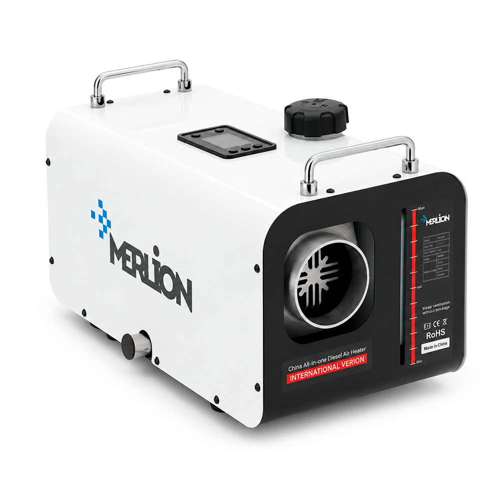 Дизельний обігрівач Merlion ML998WH-1224220, 12/24/220V, 9980W (kVA), alluminium, air vent, white, Box