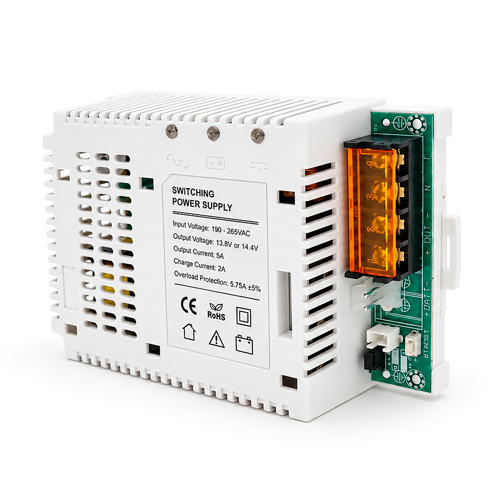 ДБЖ без боксу 12V/5A EuroPower EP-UPS-1205HCU, під акб LiFePO4/GEL/AGM -12V/17А, струм заряду - 13.8V/14,4V - 2А, 135х92х42 mm