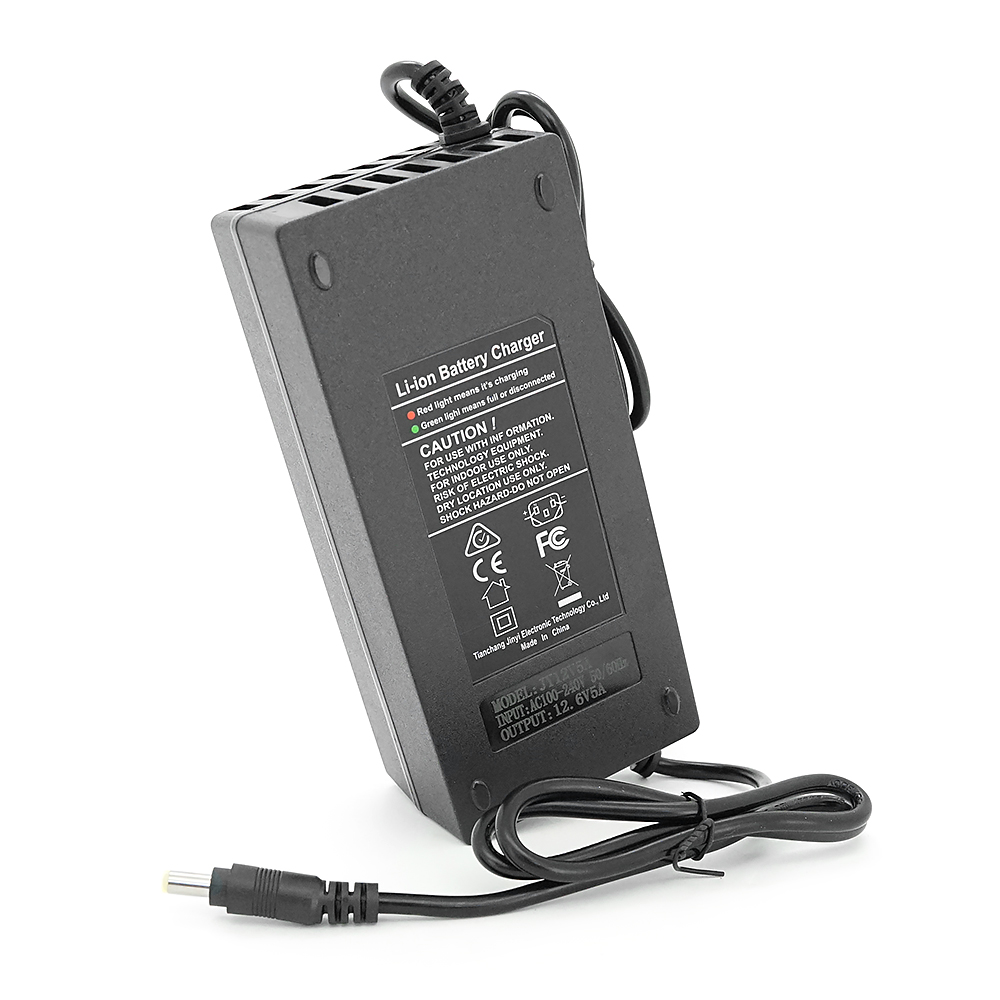 Зарядний пристрій для акумуляторів Li-ion 12V (12,6V),3S,5A,штекер 5,5х2,5мм, індикація