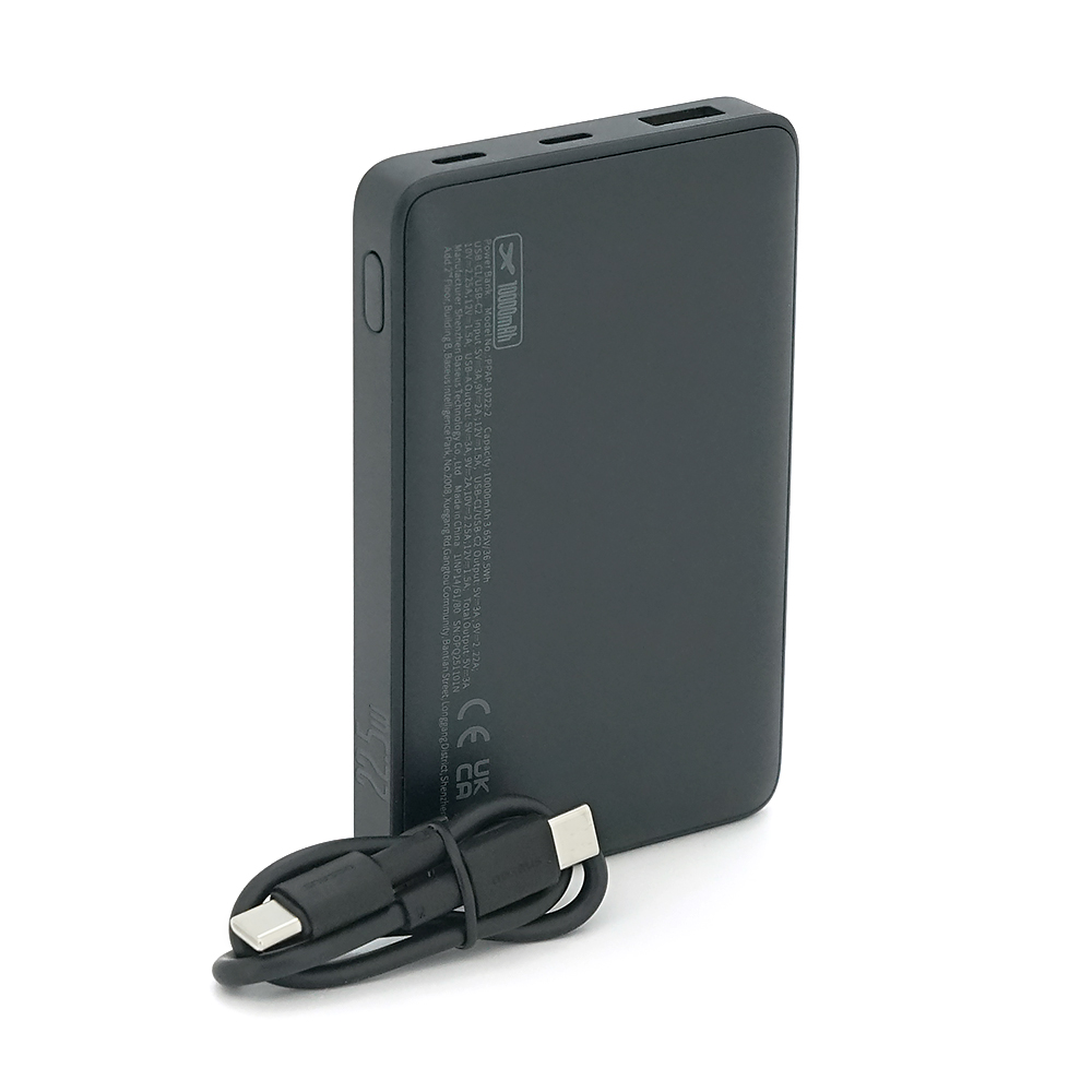 PowerBank Baseus EnerFill FP21 Digital Display Fast Charge 10000mAh 22.5W, 2*USB+Type-C, PD3.0, QC3.0, Black, Q20 — Фото 3