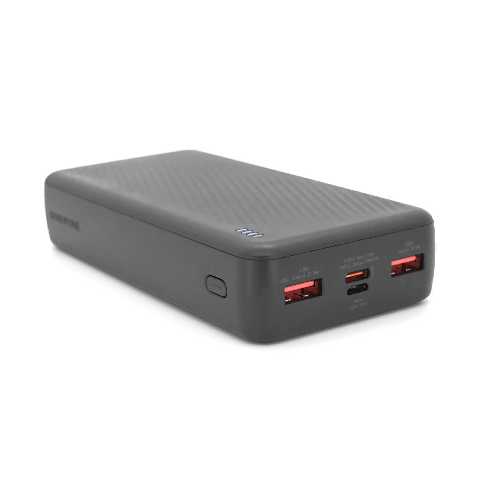 Power bank Borofone BJ56A 20000mAh, 22.5W+PD20W, 2*USB+Type-C, Black, 460g, Box — Фото 4