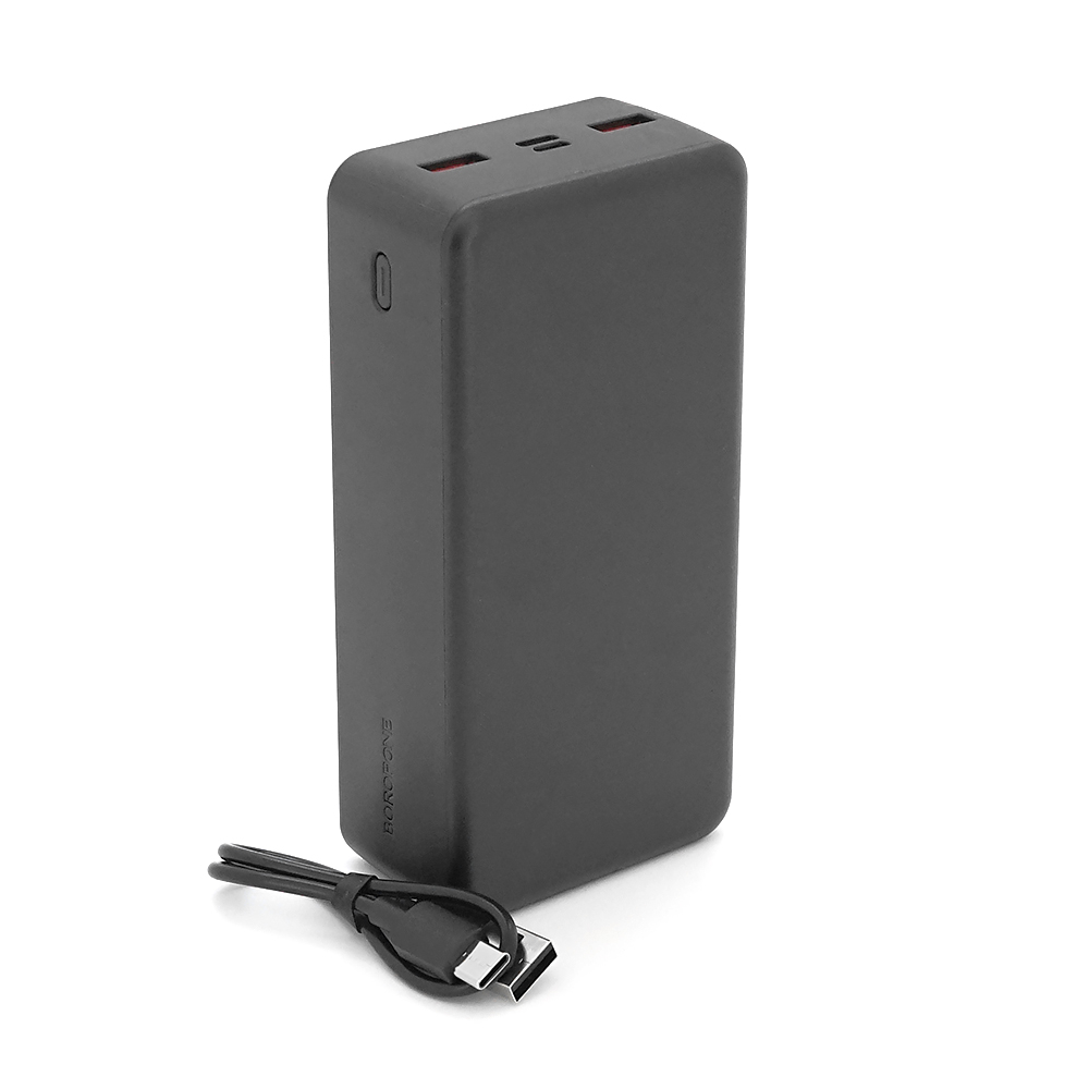 Power bank Borofone BJ56B 30000mAh, 22.5W+PD20W, 2*USB+Type-C, Black, 660g, Box — Фото 3