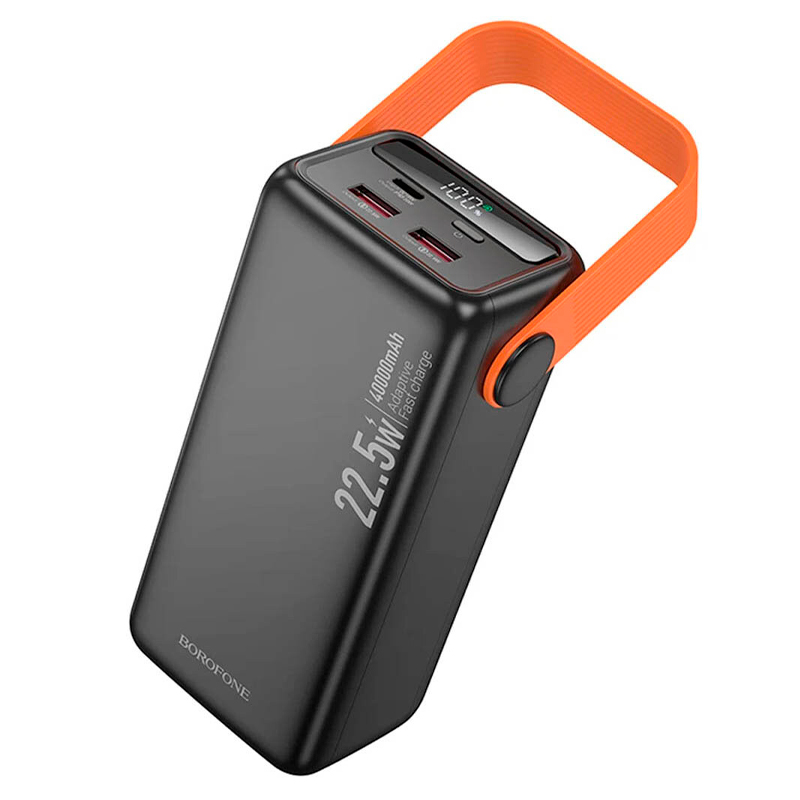 Power bank Borofone BJ66 40000mAh, 22.5W+PD20W, 2*USB+Type-C, Black, 860g, Box