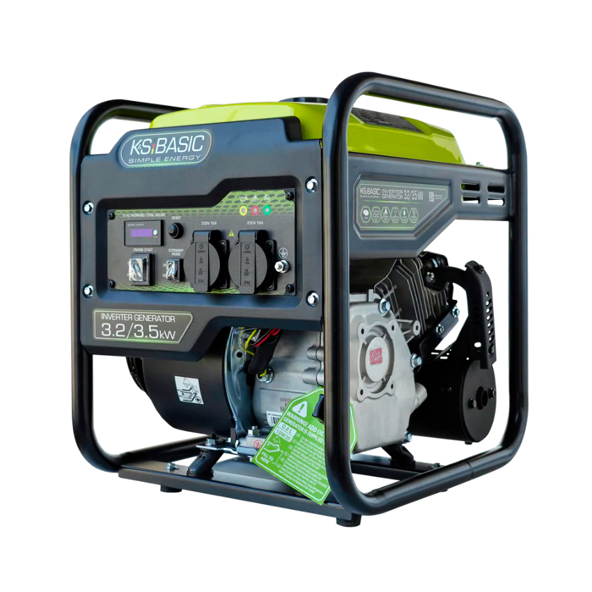 Генератор інверторний БЕНЗИНОВИЙ Konner&Sohnen KSB 35i, 3.2kW (3.5kW), однофазний, 220V, 50Hz, об'єм 7.5л
