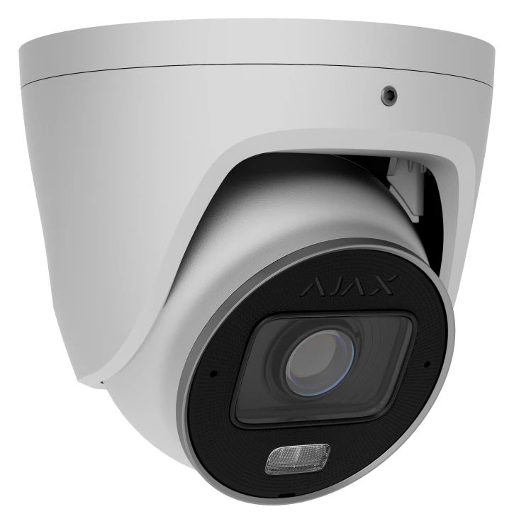 5 Mp IP варіофокальна відеокамера з гібридним підсвічуванням Ajax TurretCam HLVF (5 Mp) White (2.8-12 мм)