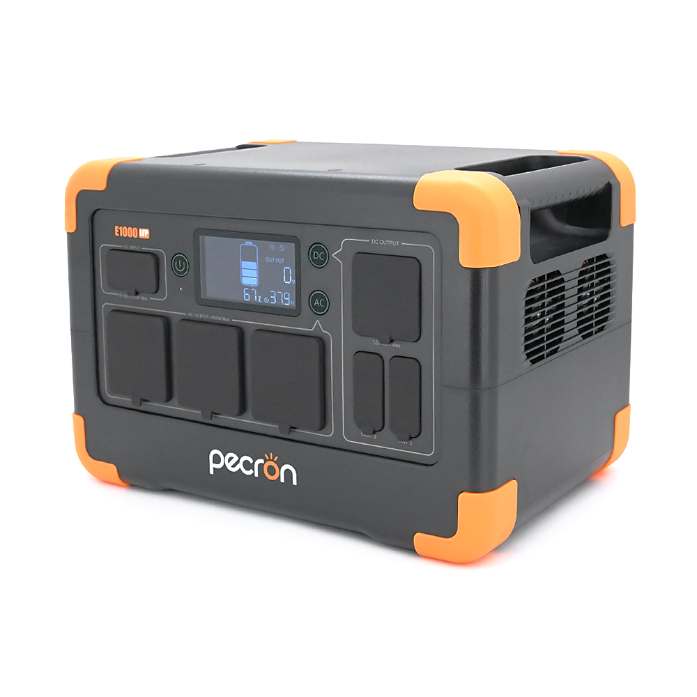 Портативна станція Pecron E1000LF APP Control, 1800W/1024Wh LiFePO4, MPPT VOC 11-60V/600W, DC12V, Car port-12V-10A, 4хAC 220, 2*USB-18W,USB-C(100W), 378×239×254mm 13,5kg — Фото 2