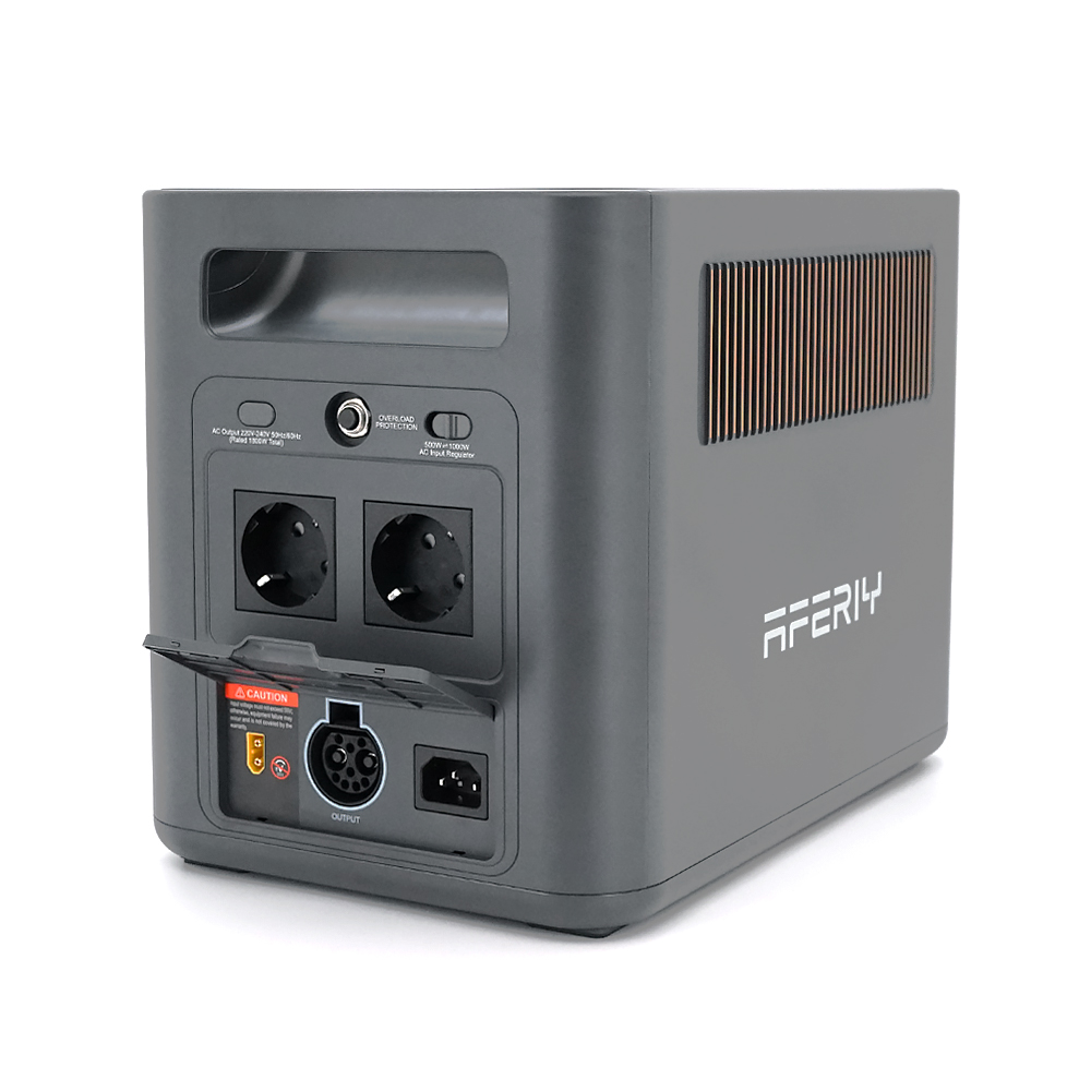 Портативна станція AFERIY AF-P180 Pro, LiFePO4 1024Втч.1800Вт,MPPT 500Вт ,out 2*220v.2*USB-A/18Вт,2*Type-C PD20, прикурювач 12В/8А, 350×6м2 — Фото 4