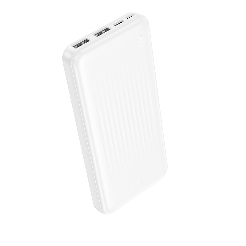 Power bank Borofone BJ78 10000mAh, 22.5W, кабелю USB: Lighting, Type-C, White, 270g, Box — Фото 2