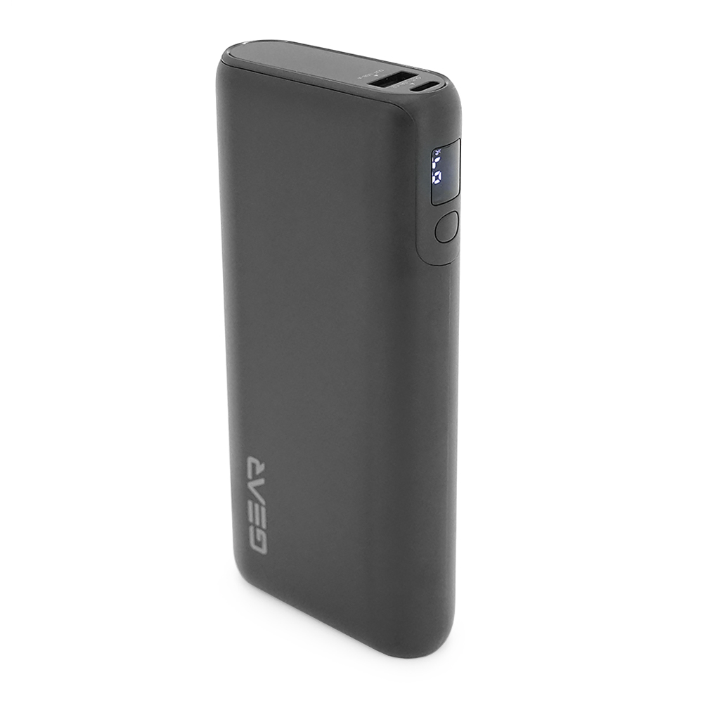 PowerBank GEAR 20000mAh PD70W Display, 2*Type-C, 1*USB-A, Total Output PD45W+5V-3A, Black