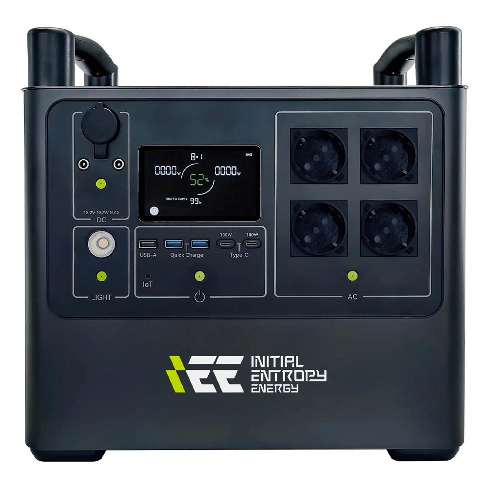 Портативна зарядна станція Singo P2000Plus, 2400W/1920Wh LiFePO₄, 2xDC5521-12V-8A, CarPort-12V-10A, 4xAC230V, 3xUSB-A-15W, 2xUSB-C-10