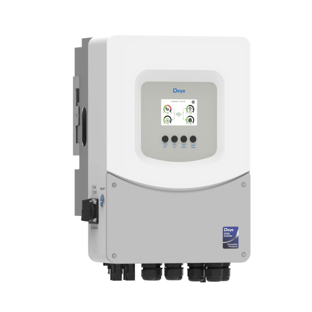 Гібридний інвертор (hybrid) Deye SUN-6K-SG06LP1-EU-BM2 WI-FI, 6кВт, однофазний, (МРРТ 150-425 / 135А / DC48В), Parallel