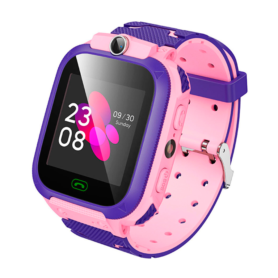 Дитячий смарт годинник Hoco Y105, GPS, Wi-Fi, LCD дисплей, дзвінки, голосові повідомлення, акум 400mAh, Pink, Box