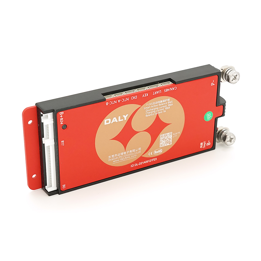 Universal BMS smart плата DaLy LiFePO4 7-24S 100A з Bluetooth + CAN + активний балансир 1A