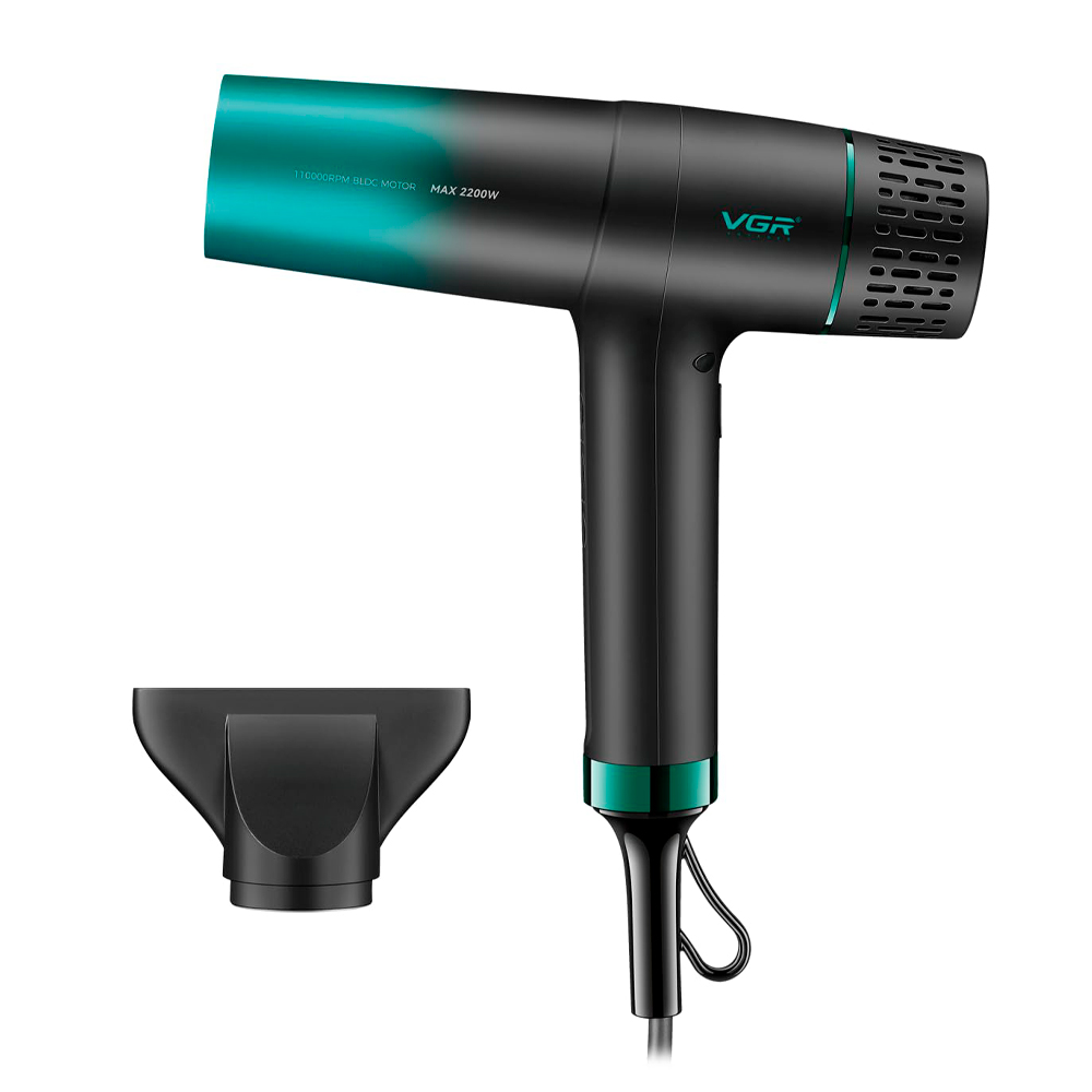 Фен професійний VGR V-442, 3 режими обдування, 3 режими температури, 2200W, Black, Box
