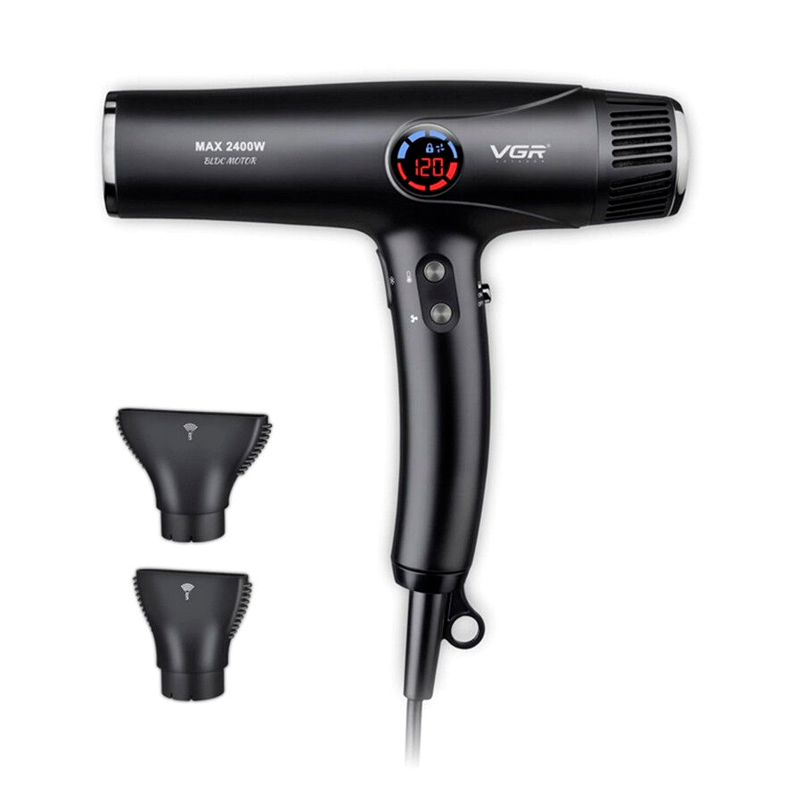Фен професійний VGR V-469, 4 режими обдування, 4 режими температури, 2400W, Black, Box