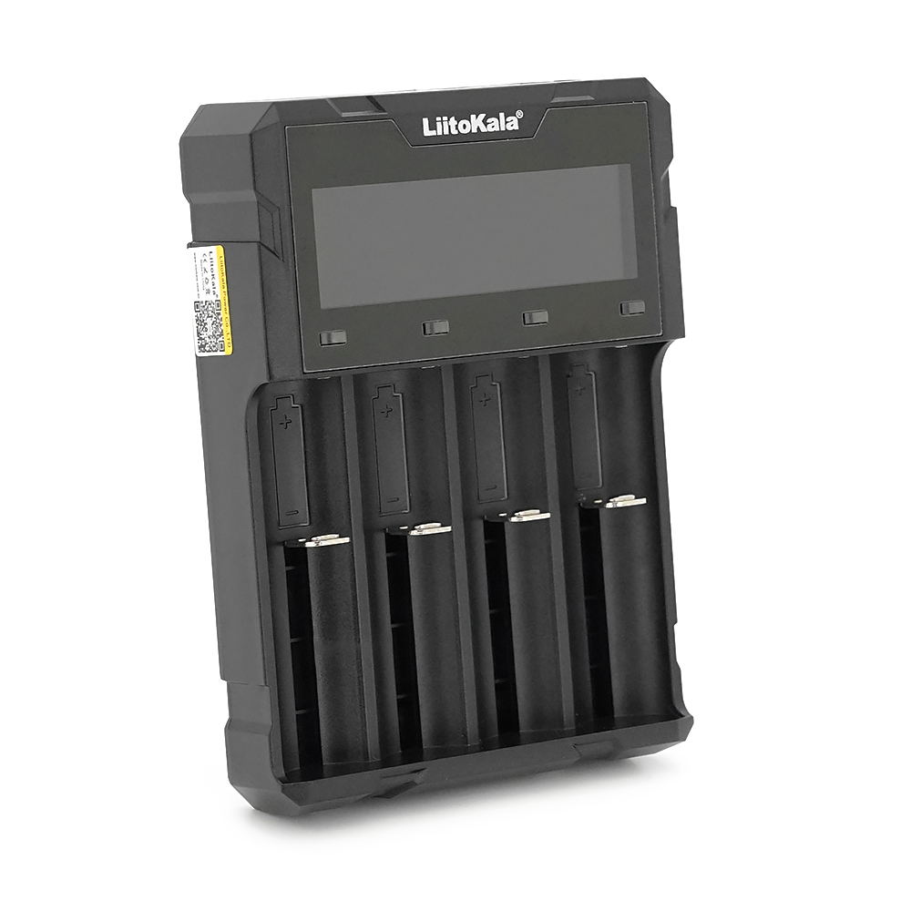 ЗУ універсальне Liitokala Lii-K4, 4 канали, LCD display, підтримує Li-ion, Ni-Mh/Li-ion/HV/LiFePo4, USB QC, Box