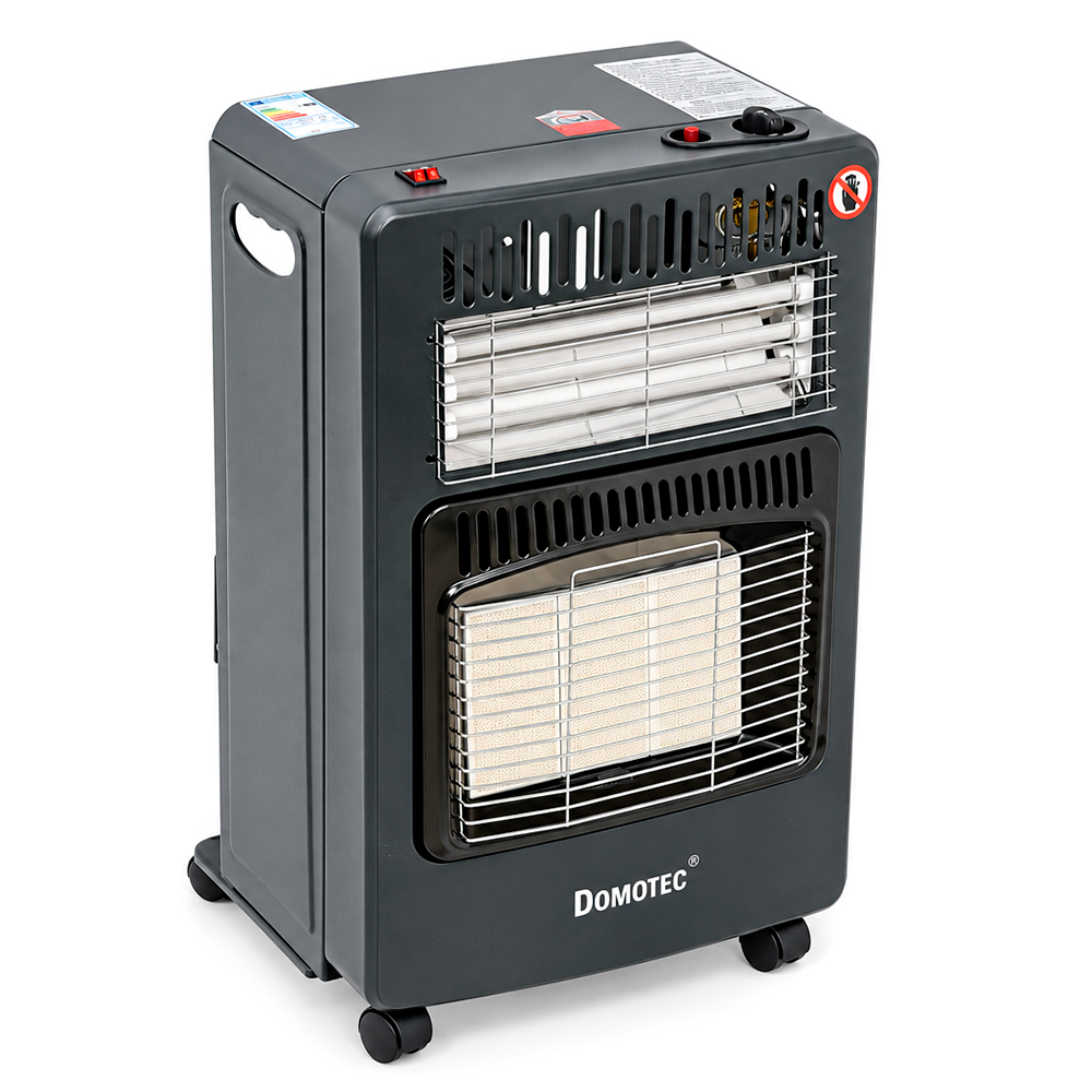 Газовий + електричний обігрівач Domotec MS-6607, 3 режими, 1500/2800/4200Вт, Box
